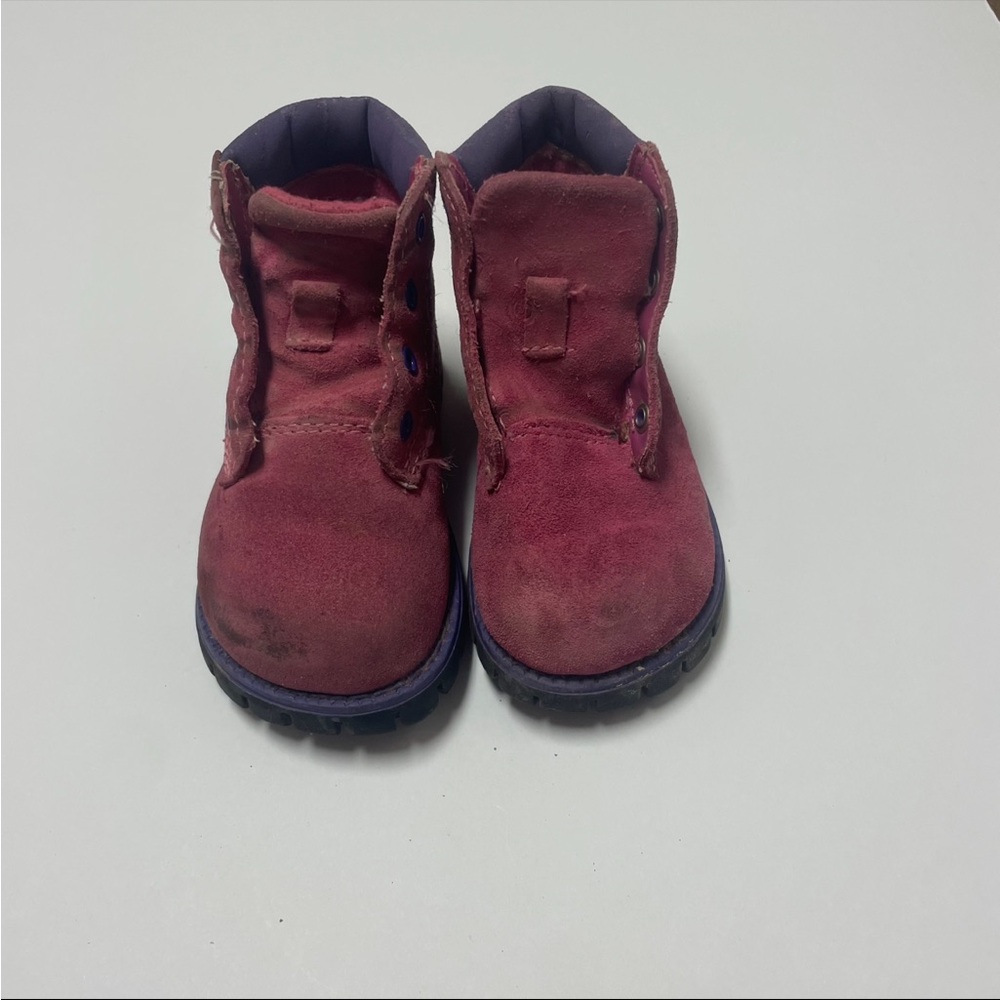 Vintage McKids pink suede toddler boots